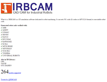 Tablet Screenshot of irbcam.com